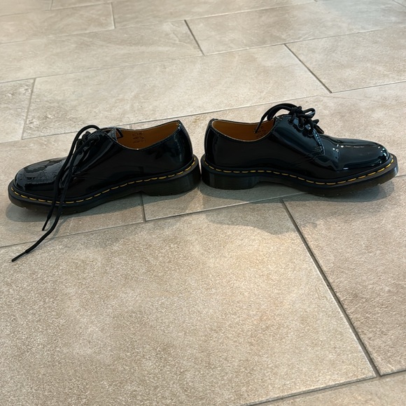 Dr Martens Black Patent Leather Oxfords 10084 - Picture 6 of 8